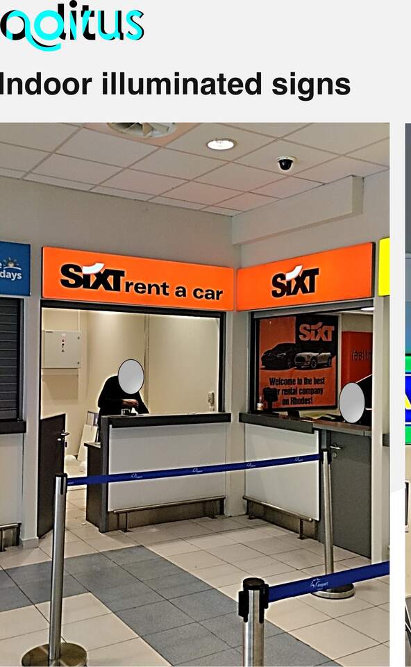 Airport counter, Sixt
