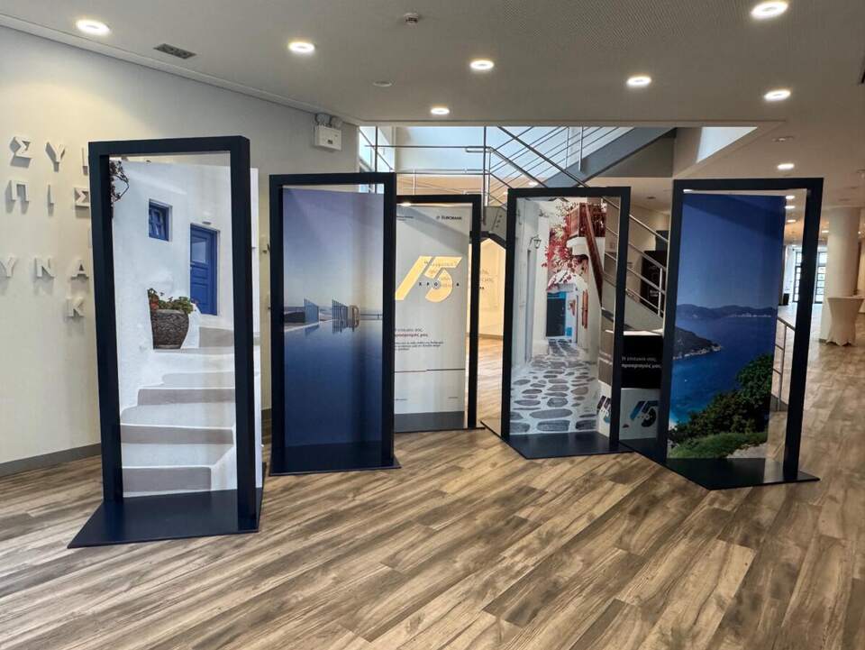 Landscape door prints, Office branding