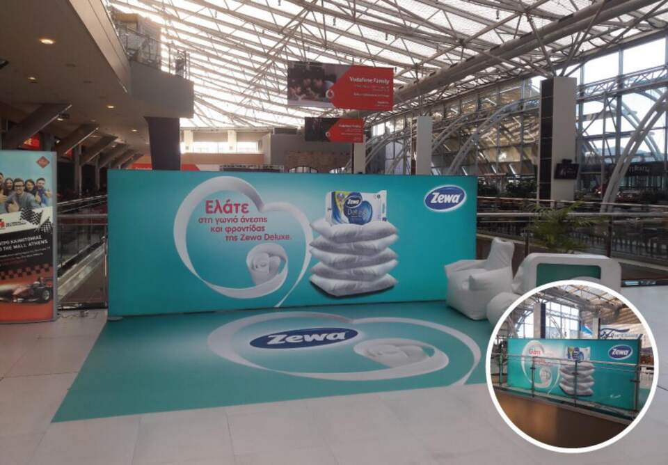 Mall stand, Zewa