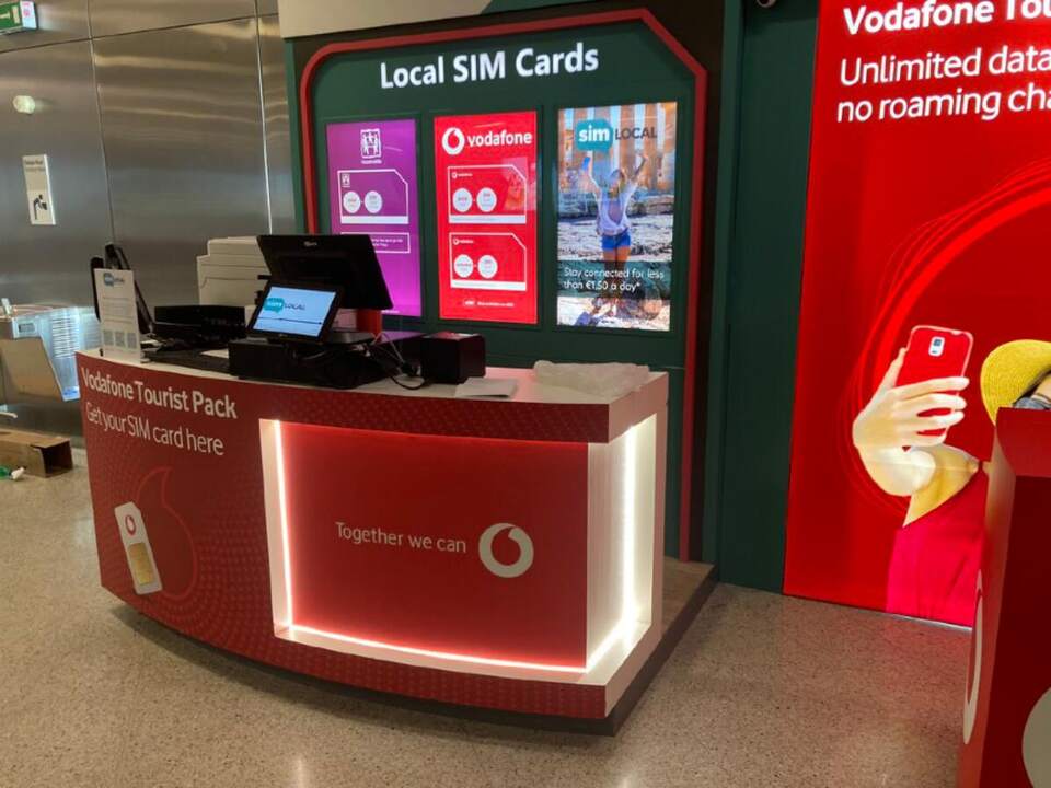 Illuminated counter, Vodafone