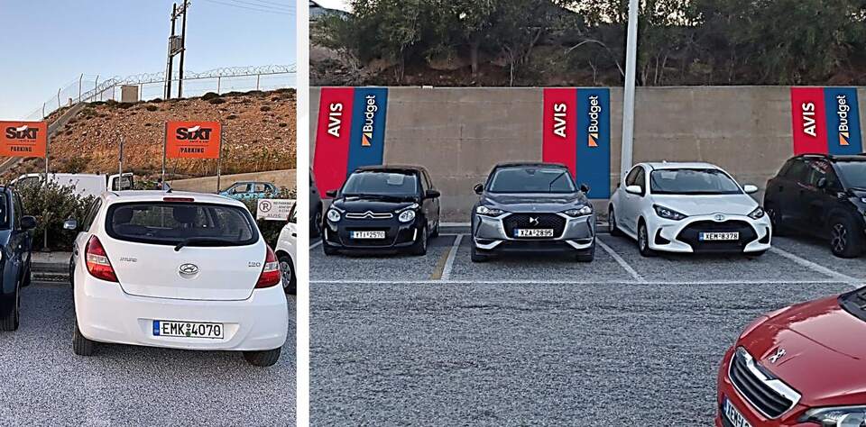 Car-park flags, Avis Budget
