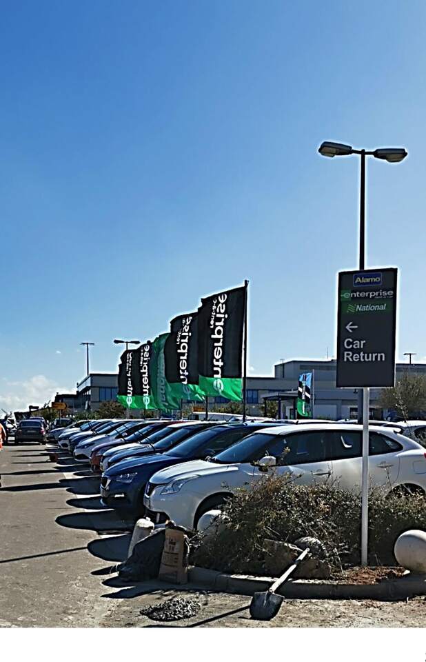 Car-return flags, Enterprise, National