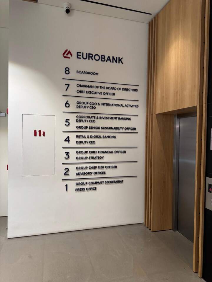 Floor directory, Eurobank