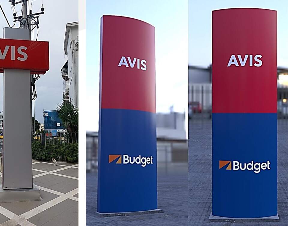 Illuminated pylons, Avis Budget