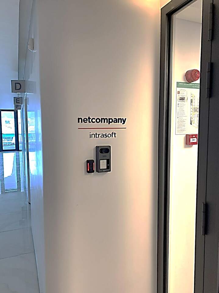 Door signage, Netcompany-Intrasoft