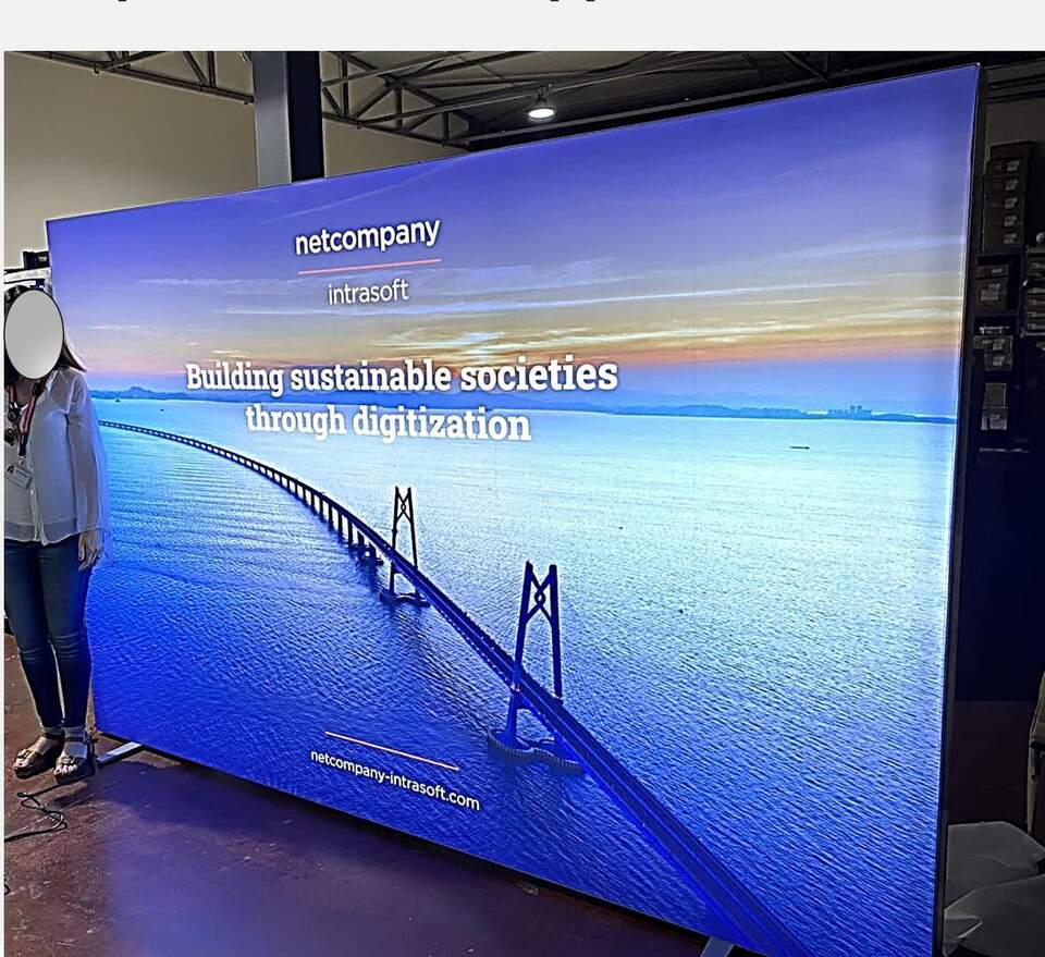 Printed backdrop, Netcompany-Intrasoft