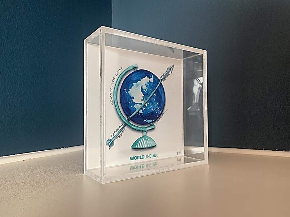 Acrylic award, Worldline